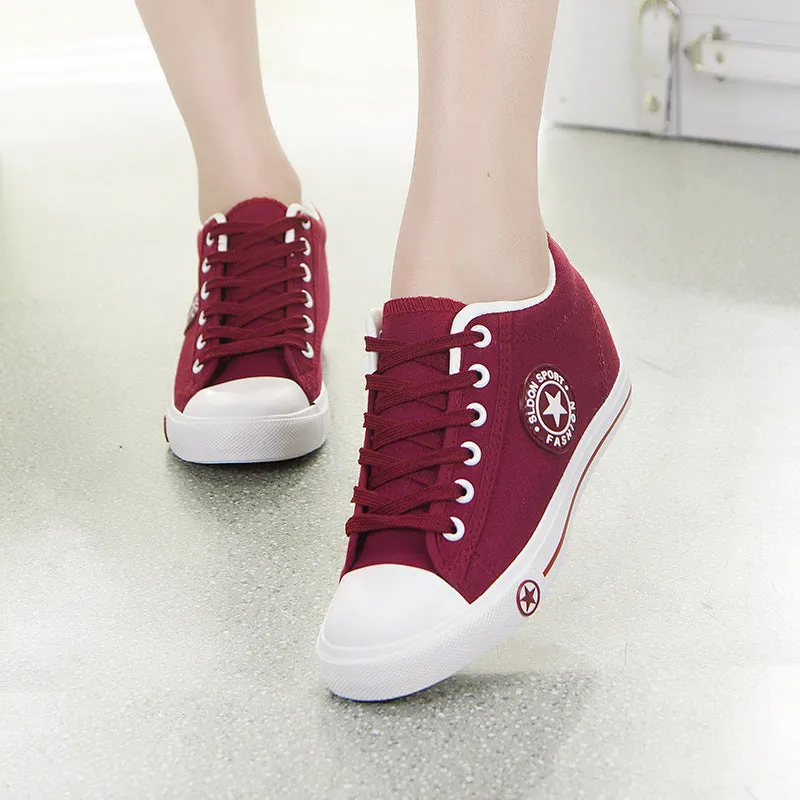 2018 High top Sneakers women White walking shoes