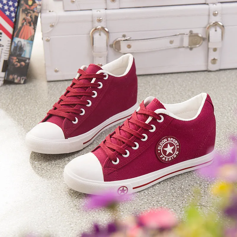 2018 High top Sneakers women White walking shoes