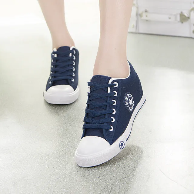 2018 High top Sneakers women White walking shoes