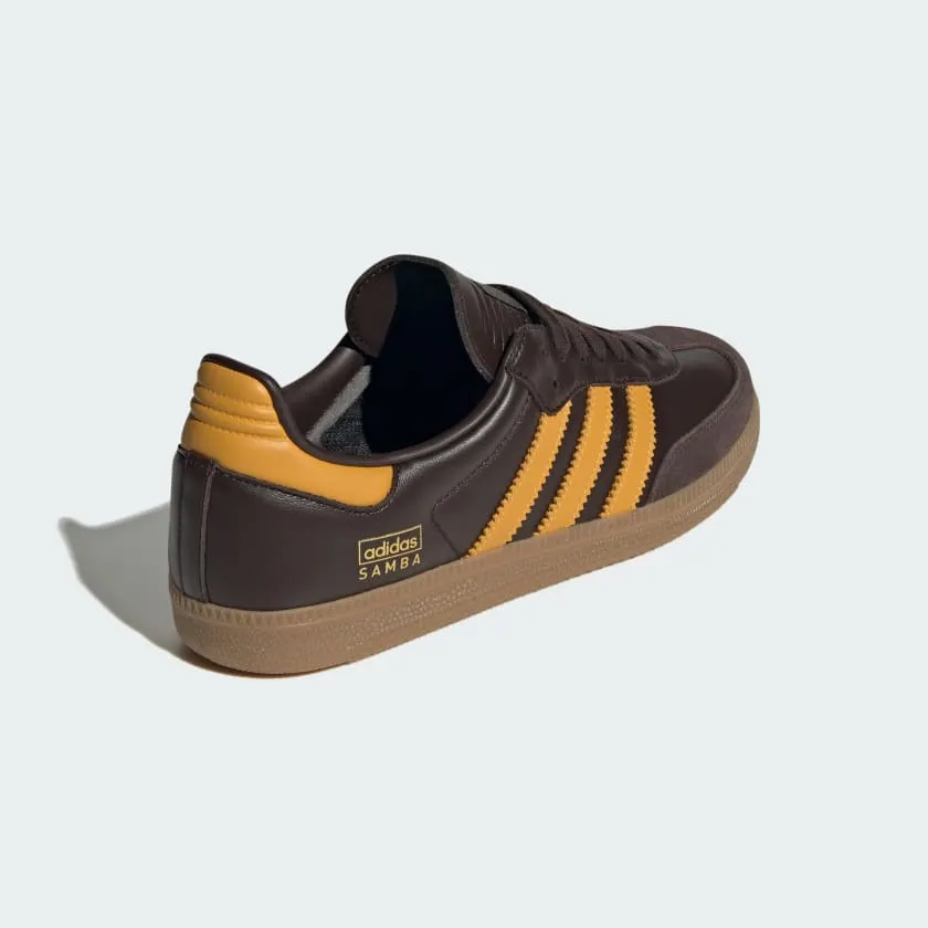 Adidas Samba OG sneakers, brown/yellow