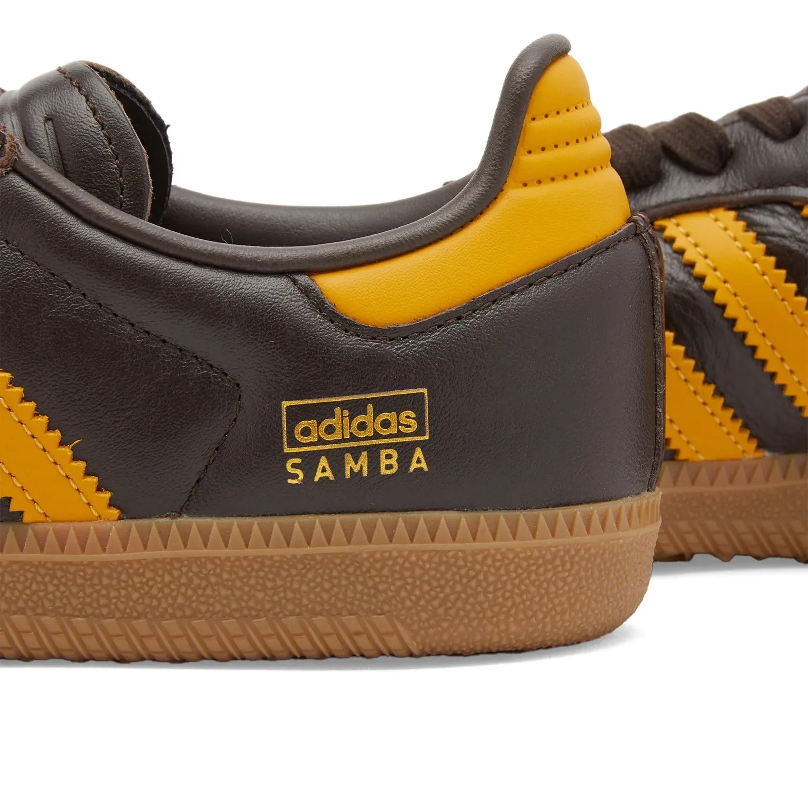 Adidas Samba OG sneakers, brown/yellow
