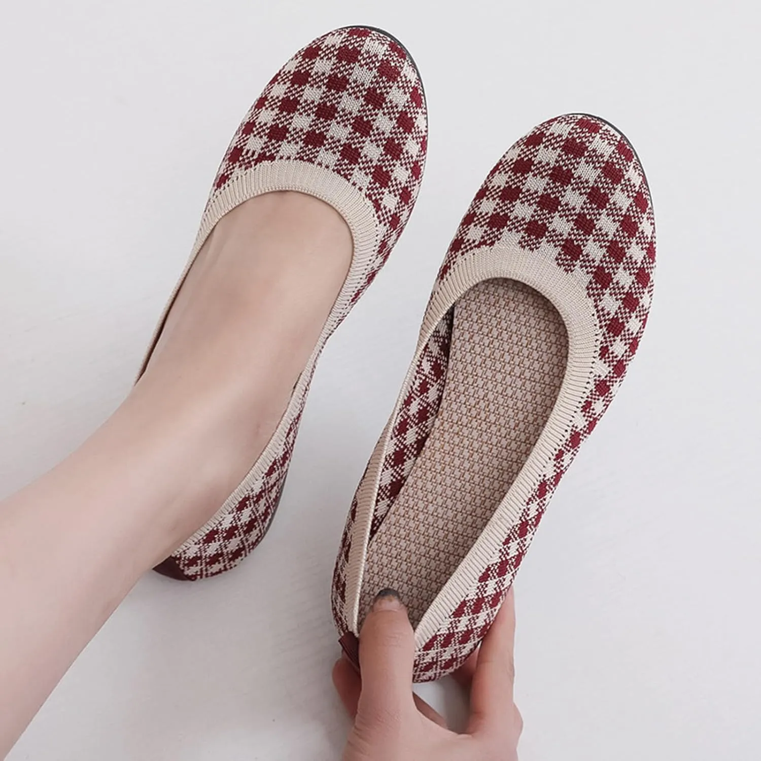 Ankle Boots for Women No Heel New Arch Support Boots Side Zipper Vintage Leather Damping Shoes Lightweight Flat Heel Booties