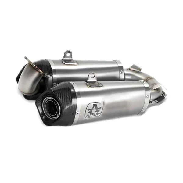 Arrow Panigale V2 955 2020 -2024  Racing Titanium Work Exhaust (R L) With Welded Stainless Steel Link Pipe 71160pk