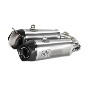 Arrow Panigale V2 955 2020 -2024  Racing Titanium Work Exhaust (R L) With Welded Stainless Steel Link Pipe 71160pk