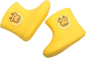 Baby Rain Shoes for 2-7 Years Old, Kids Toddler Boys Girls Cartoon Animal Rubber Waterproof Rain Boots Galoshes