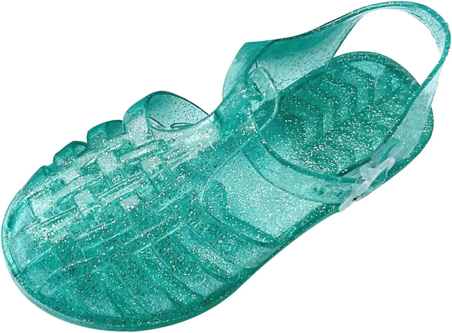Baby Toddler Slip On Shoes Kids Boys Girls Cute Sandals Fruit Jelly Hollow Out Non-slip Soft Sole Beach Sandal Shoe L-461 Green 8.5
