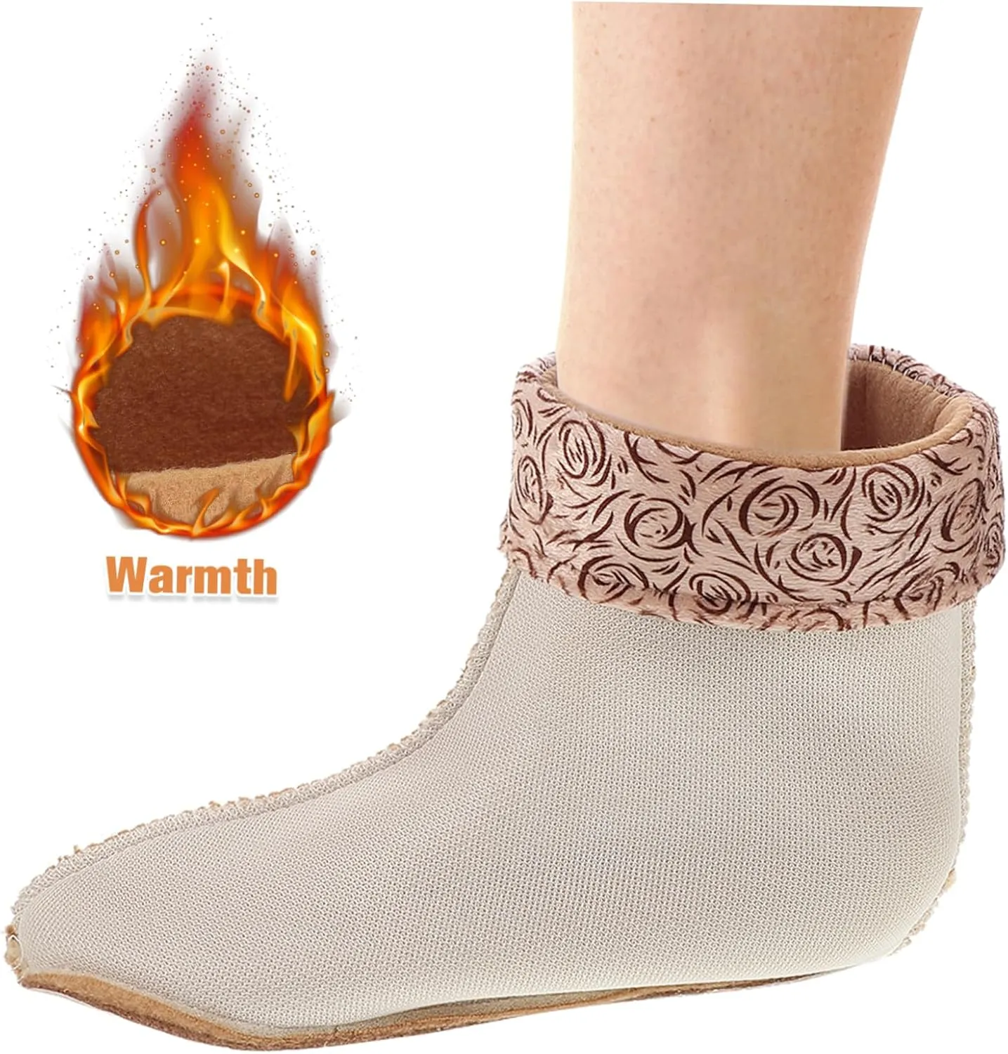 BESPORTBLE Fleece Lined Boot Socks Boots for Women Rain Boot Liners for Women Hiking Sock Liners Hunting Boot