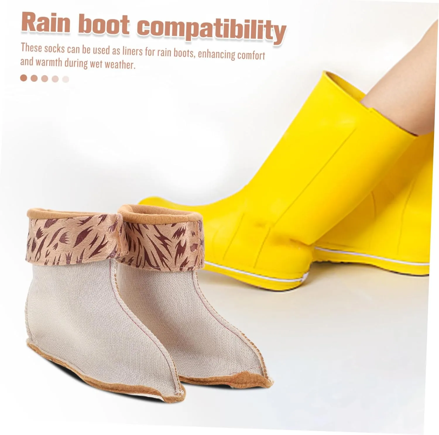 BESPORTBLE Fleece Lined Boot Socks Boots for Women Rain Boot Liners for Women Hiking Sock Liners Hunting Boot
