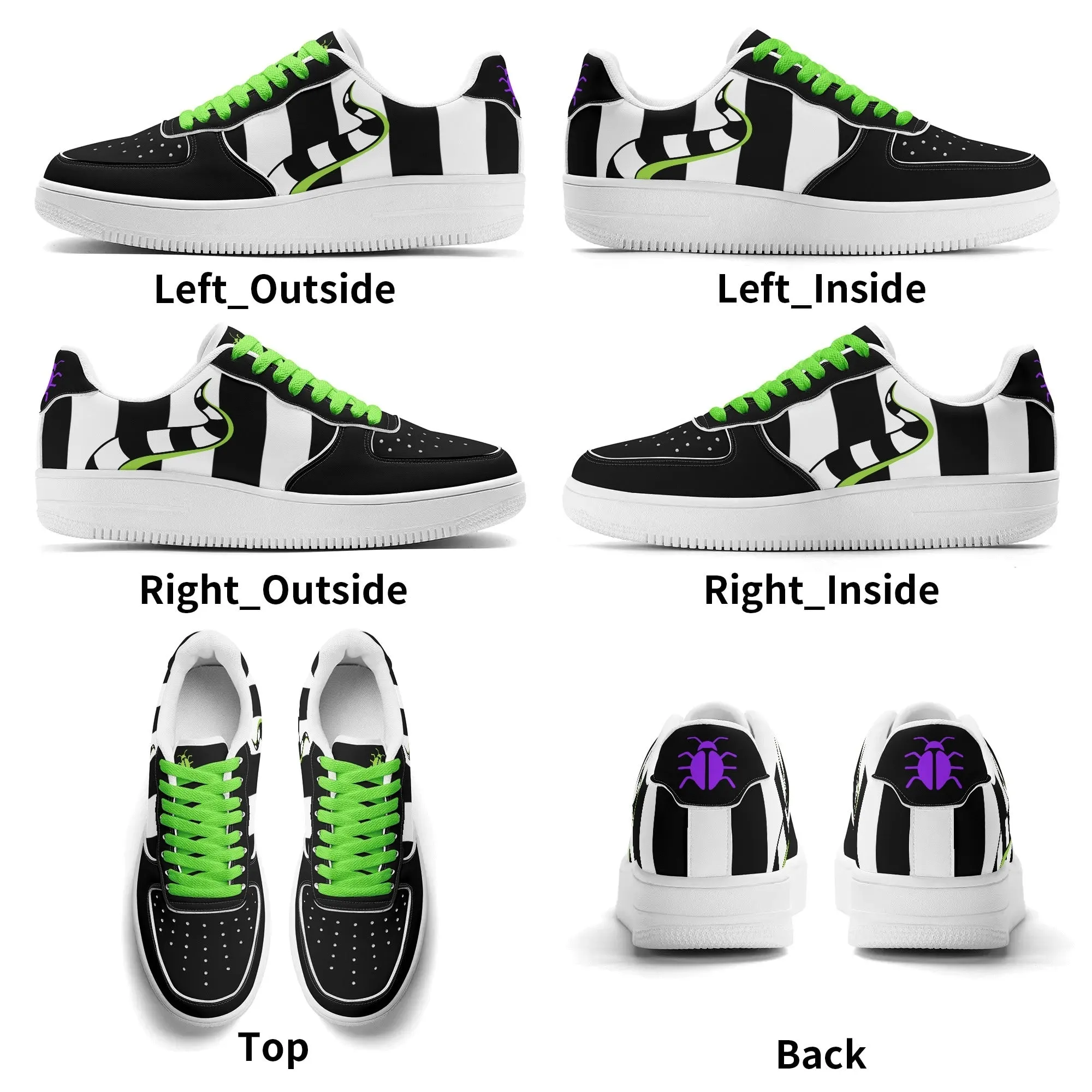 Bettlejuice & Sandworm Classic Sneakers (Women sizes)