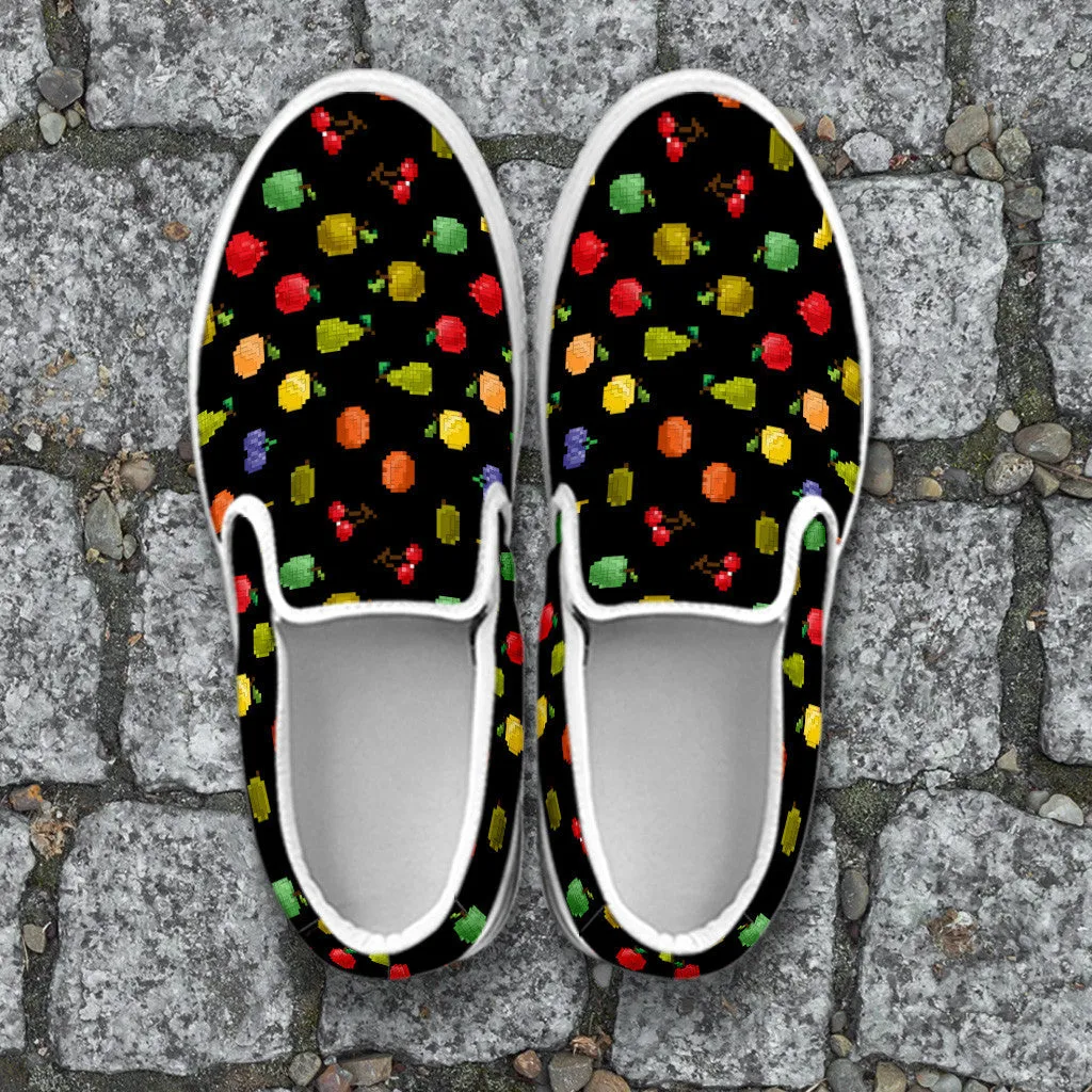 Bitmap Fruit Slip Ons