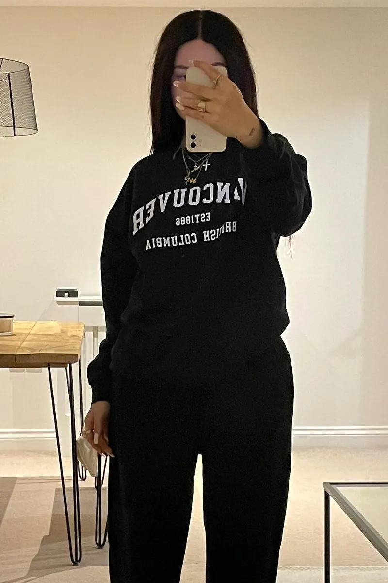 Black Oversized Vancouver Sweatshirt - Kyran