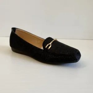 Black/Gold Slip-On