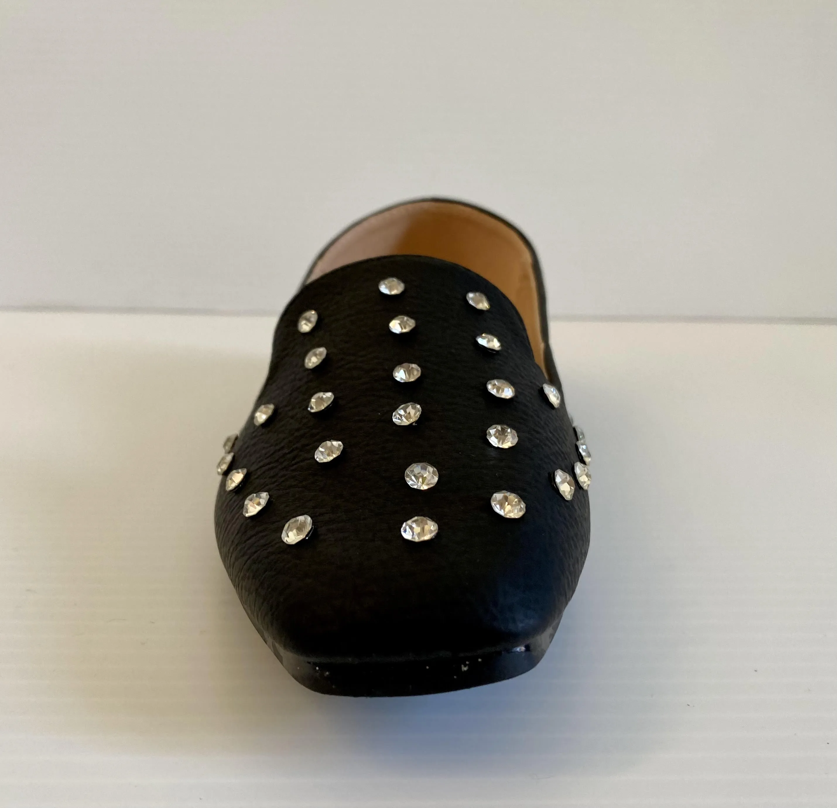 Black/Silver Slip-On Loafer