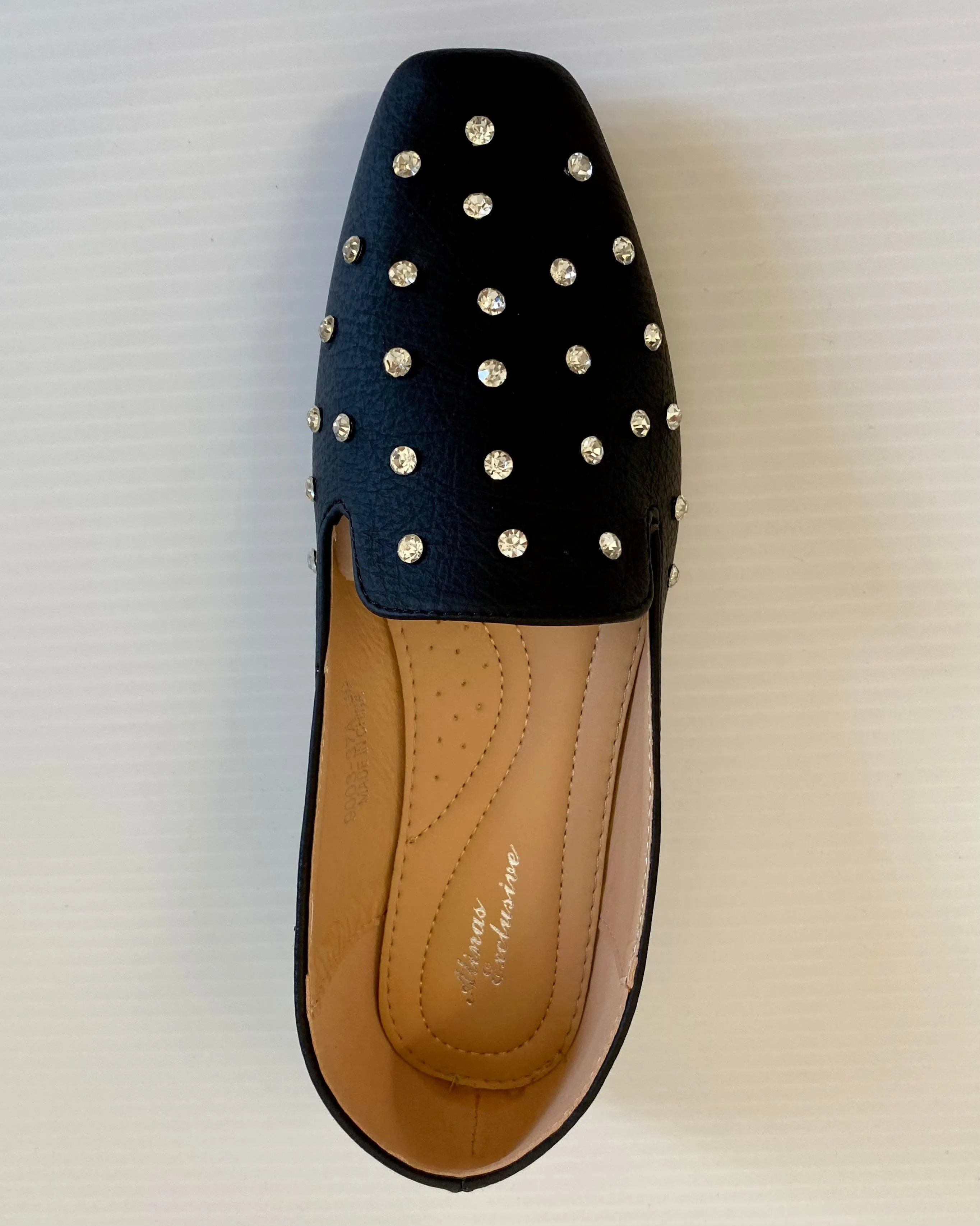 Black/Silver Slip-On Loafer