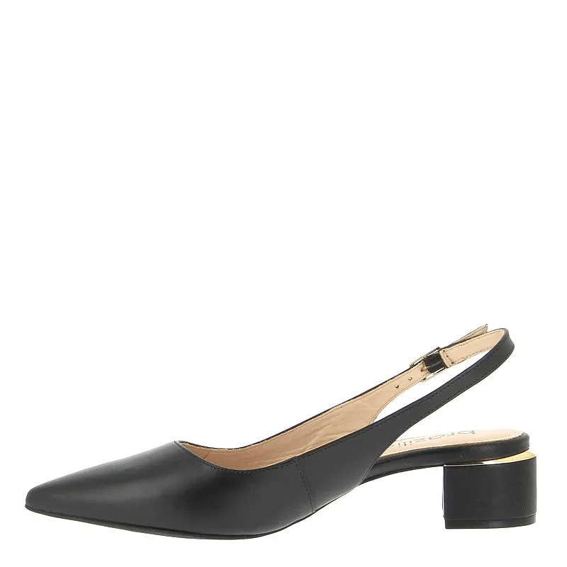 Brazilio 1470509 Black Slingback Heel