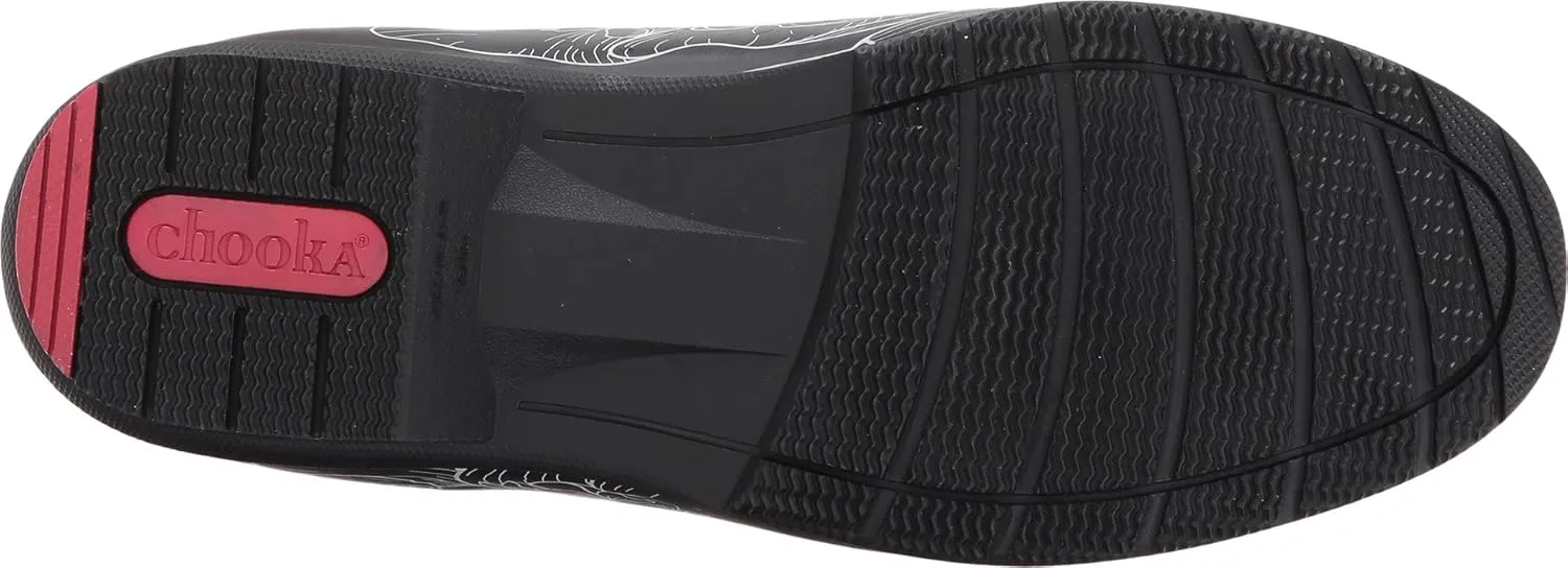 Chooka Women's Rain Boot's Mid-Height Printed Memory Foam