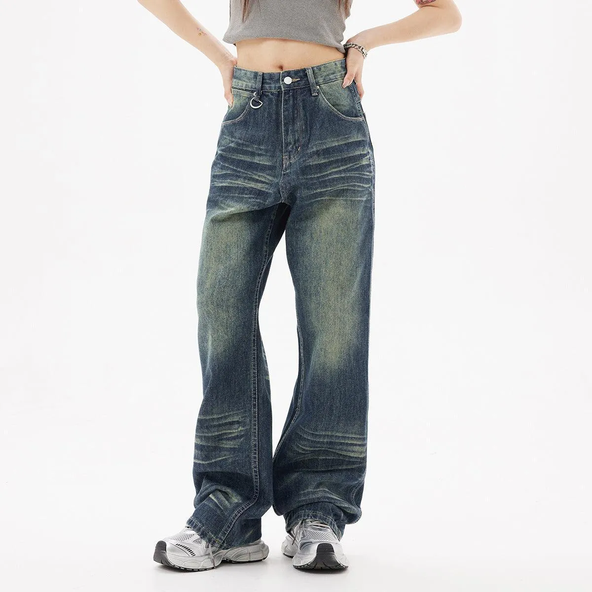 Distressed High Street Jeans – Trendy Style