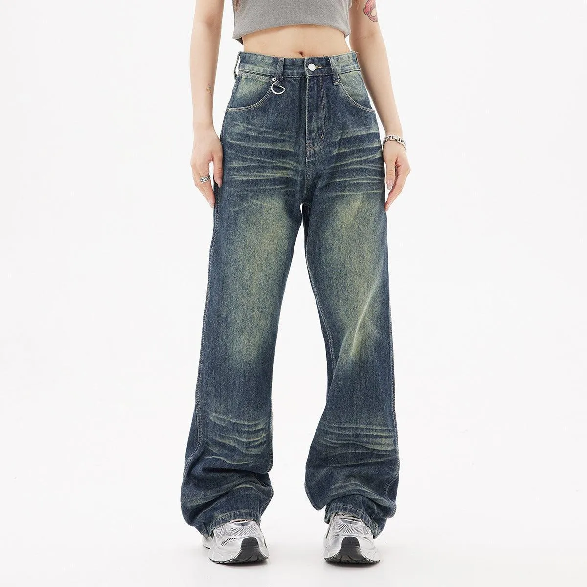 Distressed High Street Jeans – Trendy Style