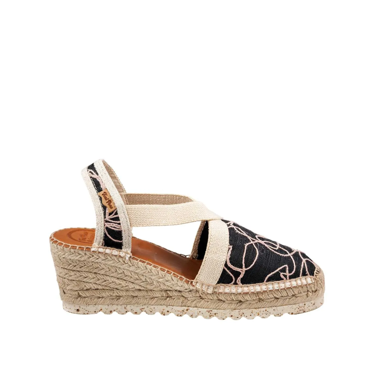 Embroidered Wedge Espadrille for Women - Terra-TA