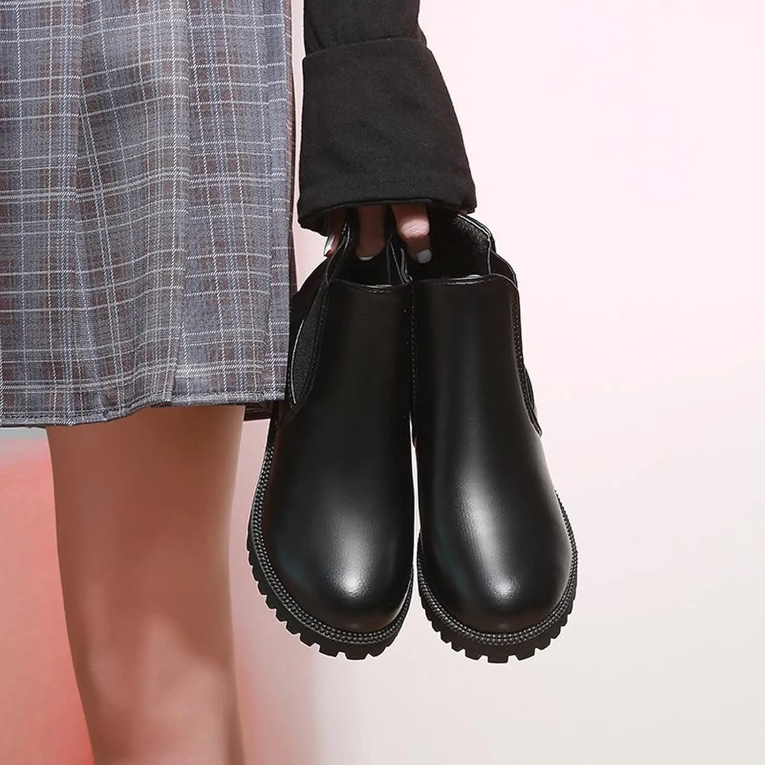 Fall Boots Women Ankle Womens Wide Booties Black Cowgirl Boots Round Toe Hiking Boot Laces Men Cozy Warm Lightweight Cut Out Chunky Stacked Heel Slip on
