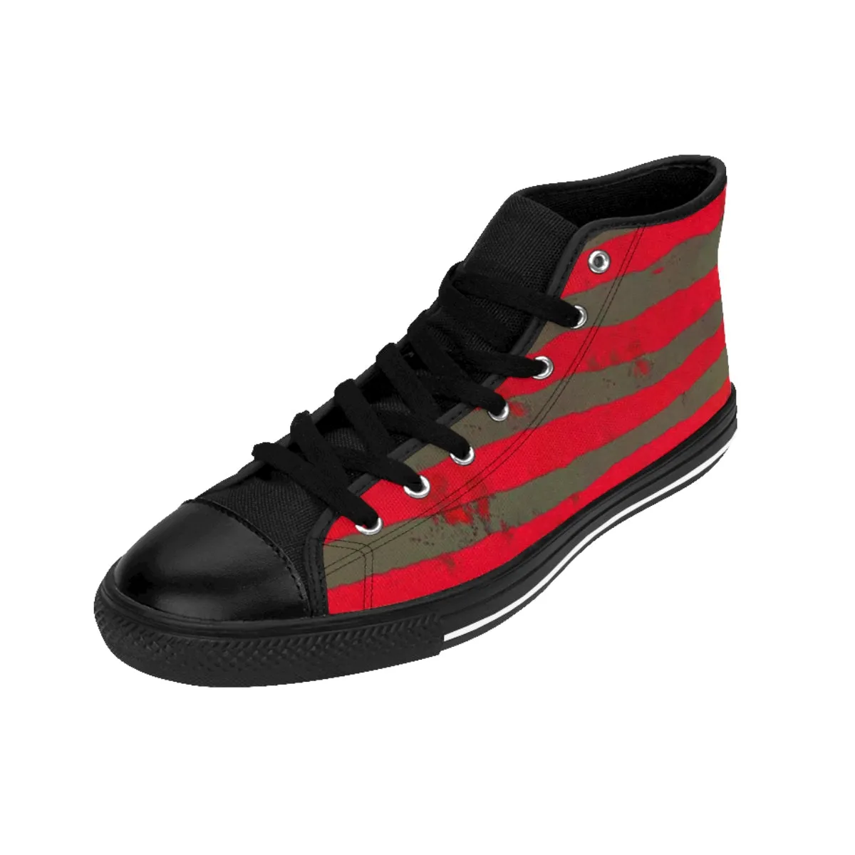 Freddy's Burns - Krueger Shoes | Halloween Freak High Top Canvas Sneakers