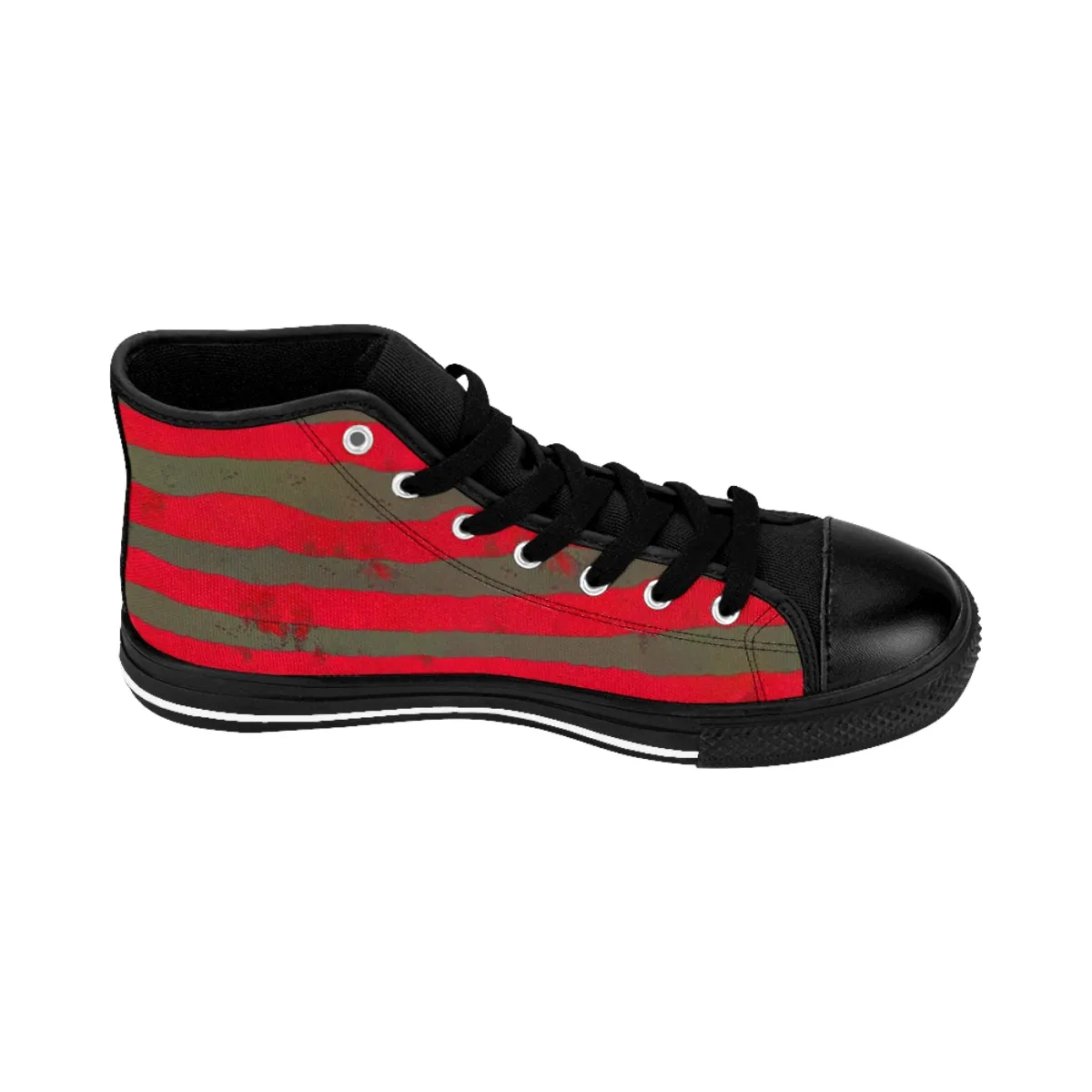 Freddy's Burns - Krueger Shoes | Halloween Freak High Top Canvas Sneakers