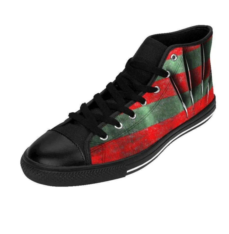 Freddy's Claws - Krueger's Horror Freak High-top Canvas Sneakers