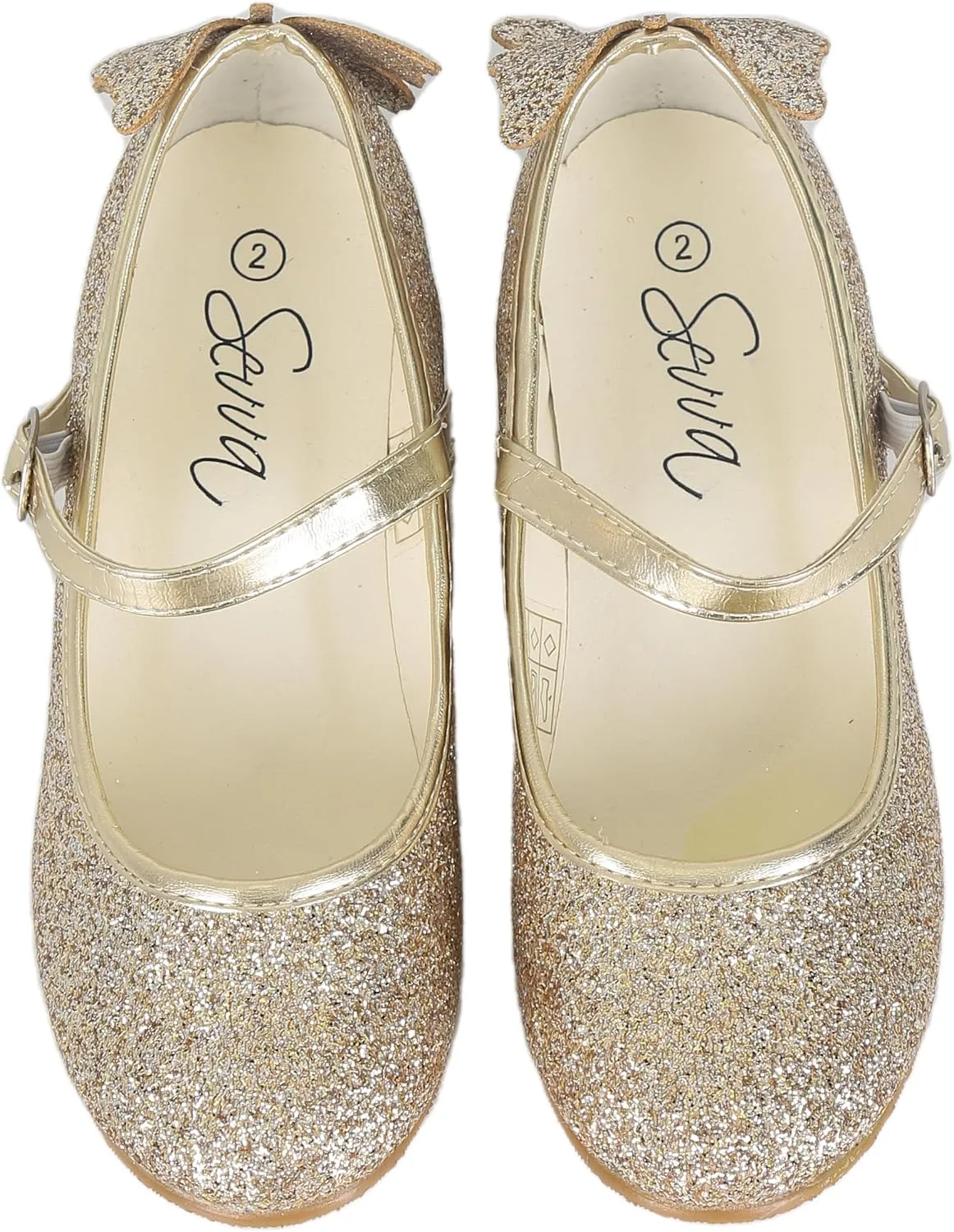 Girls' Elegant Strappy High Heel Sparkly Dress Shoes with Secure Ankle Strap - Perfect for Special Occasions