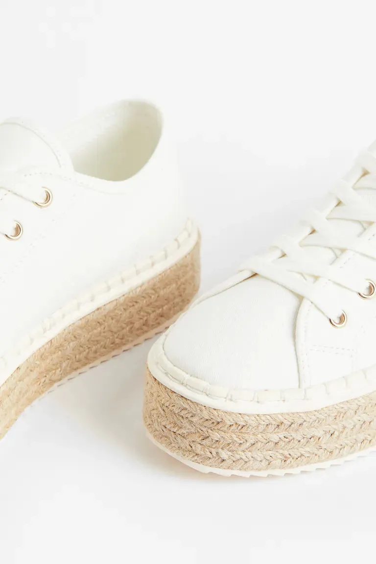 H&M sports espadrilles, white