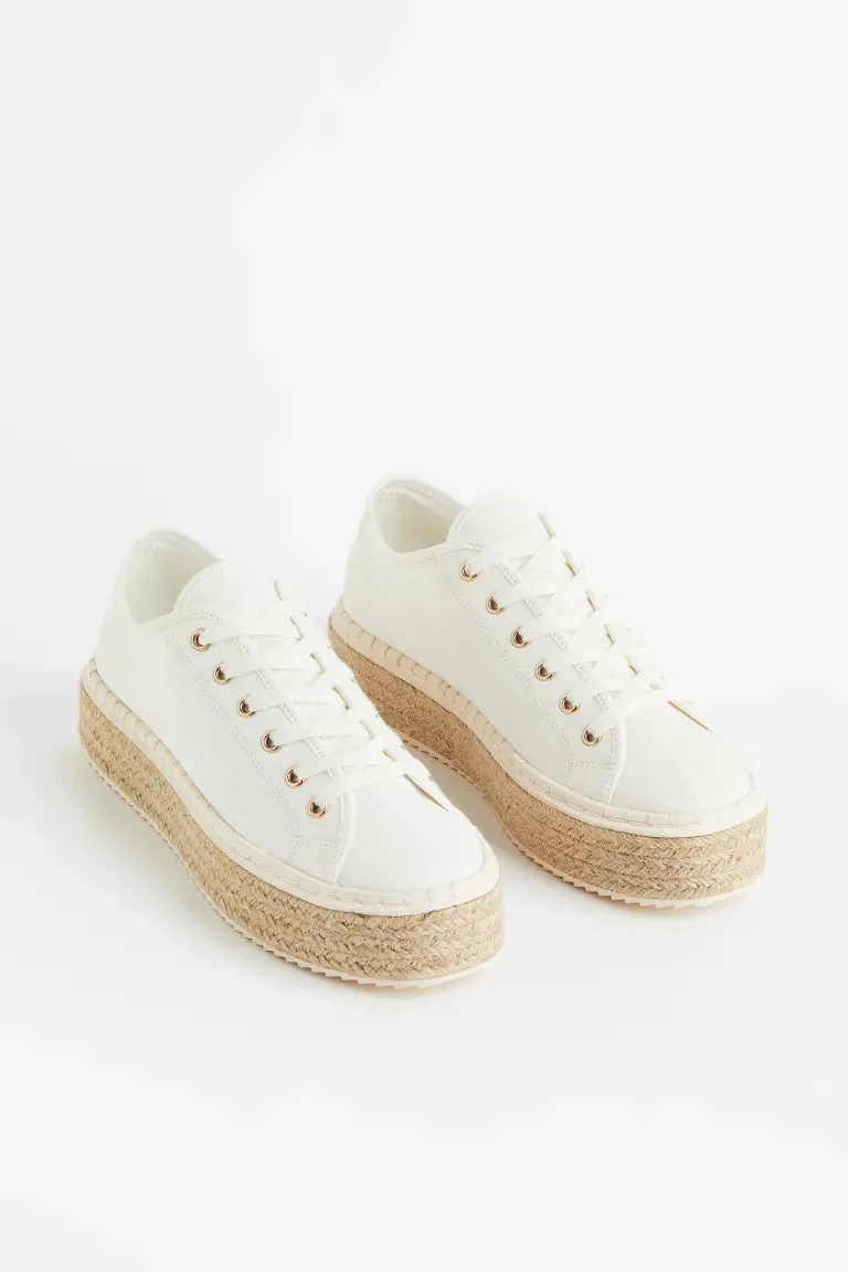 H&M sports espadrilles, white