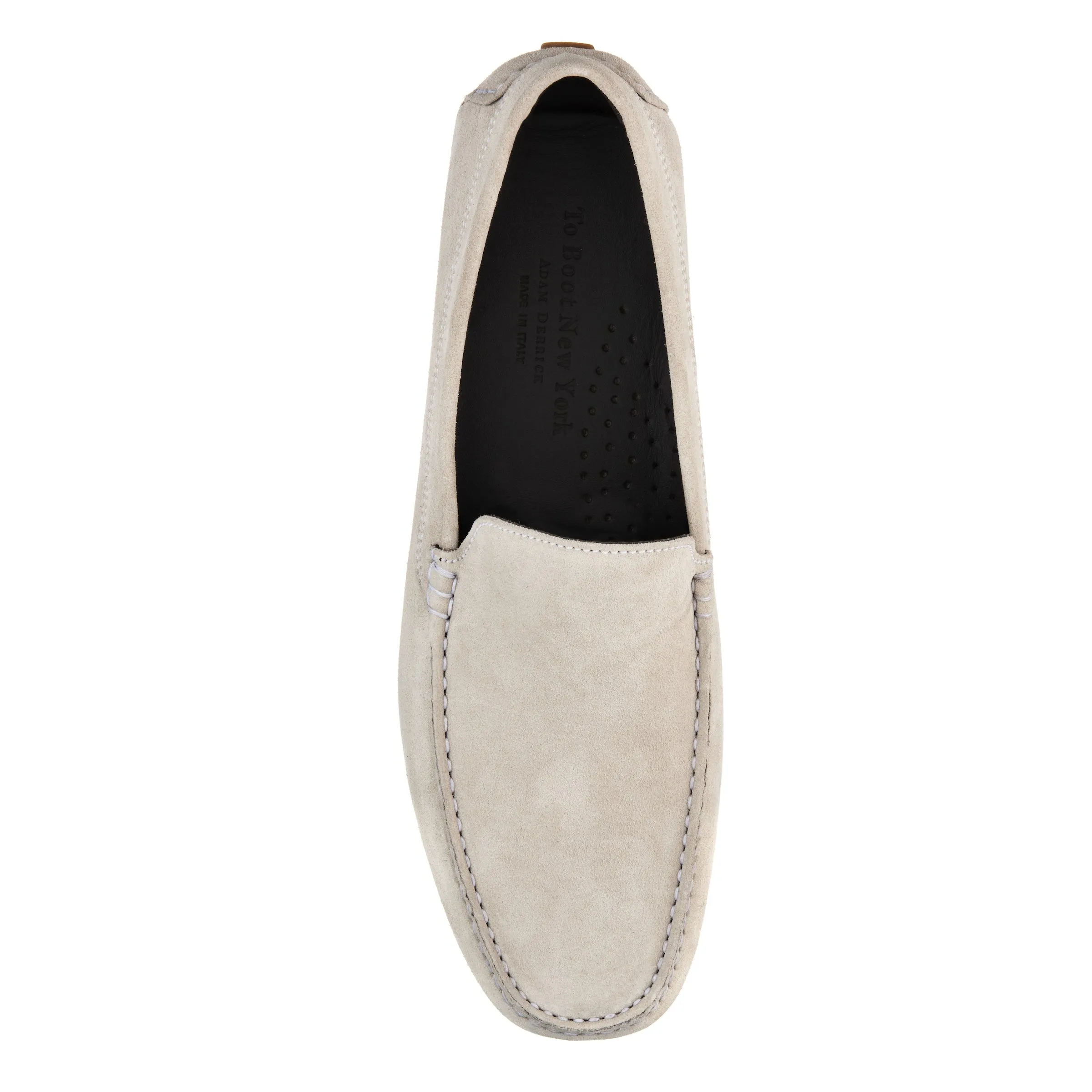 Harrison Pale Grey Suede Driving Shoe