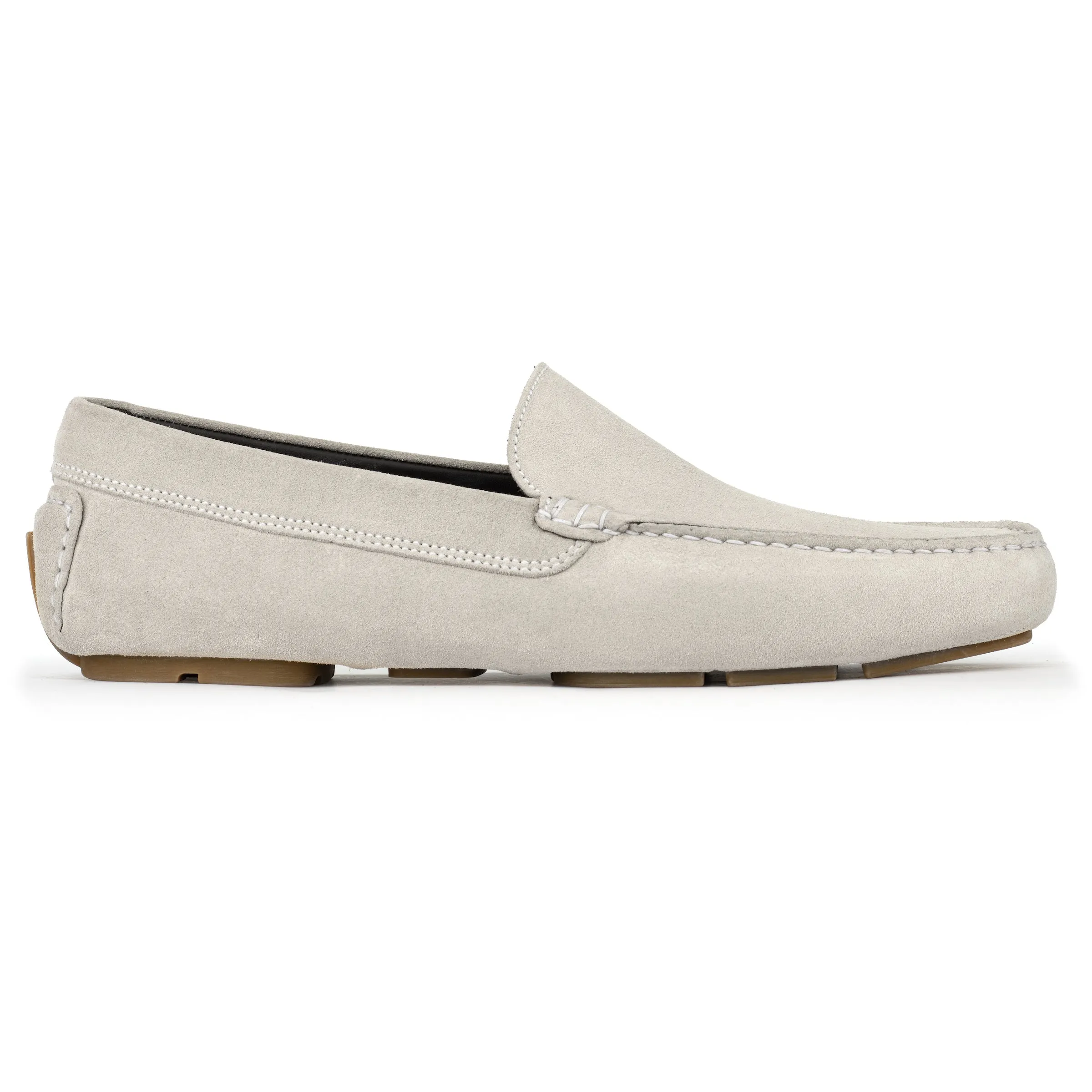 Harrison Pale Grey Suede Driving Shoe