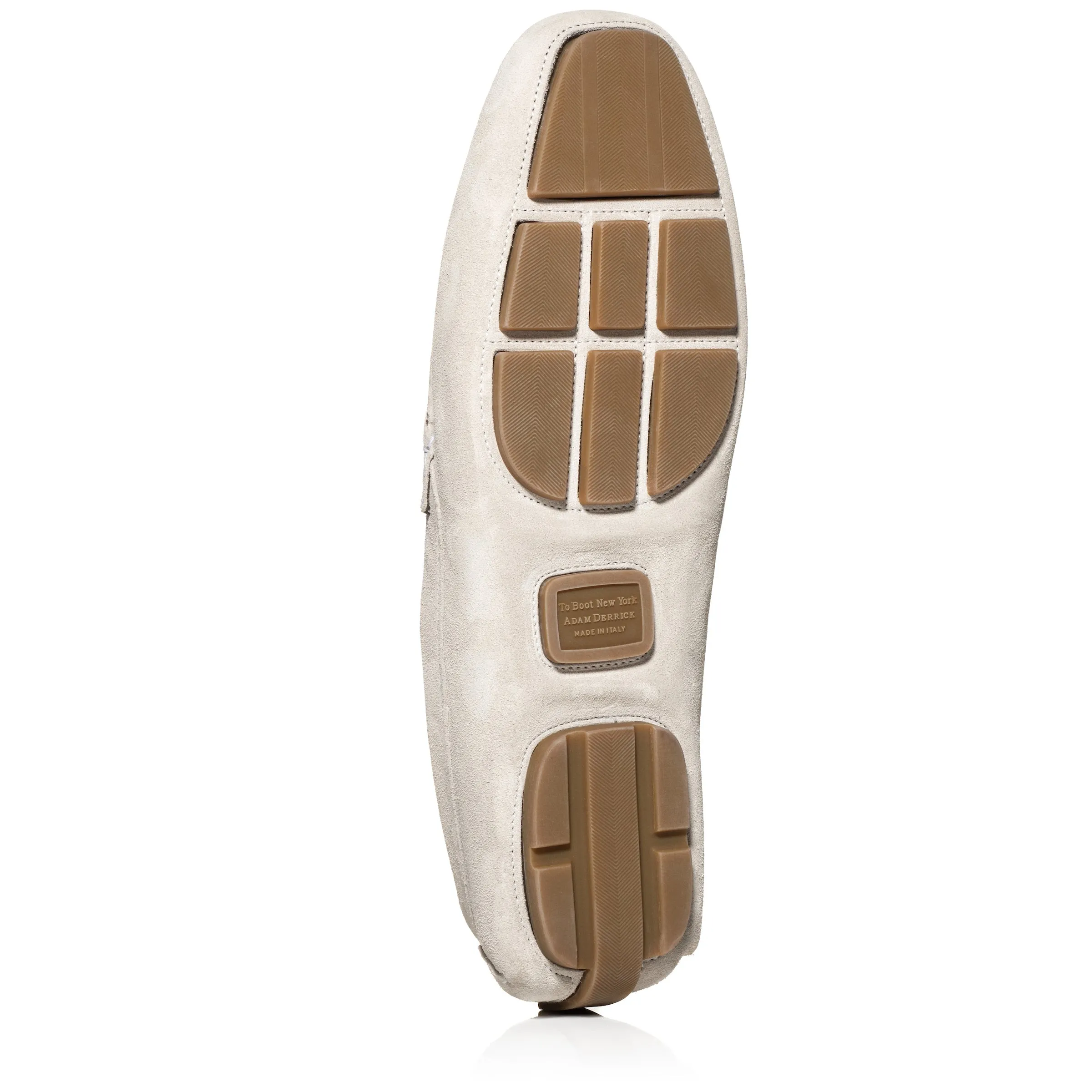 Harrison Pale Grey Suede Driving Shoe
