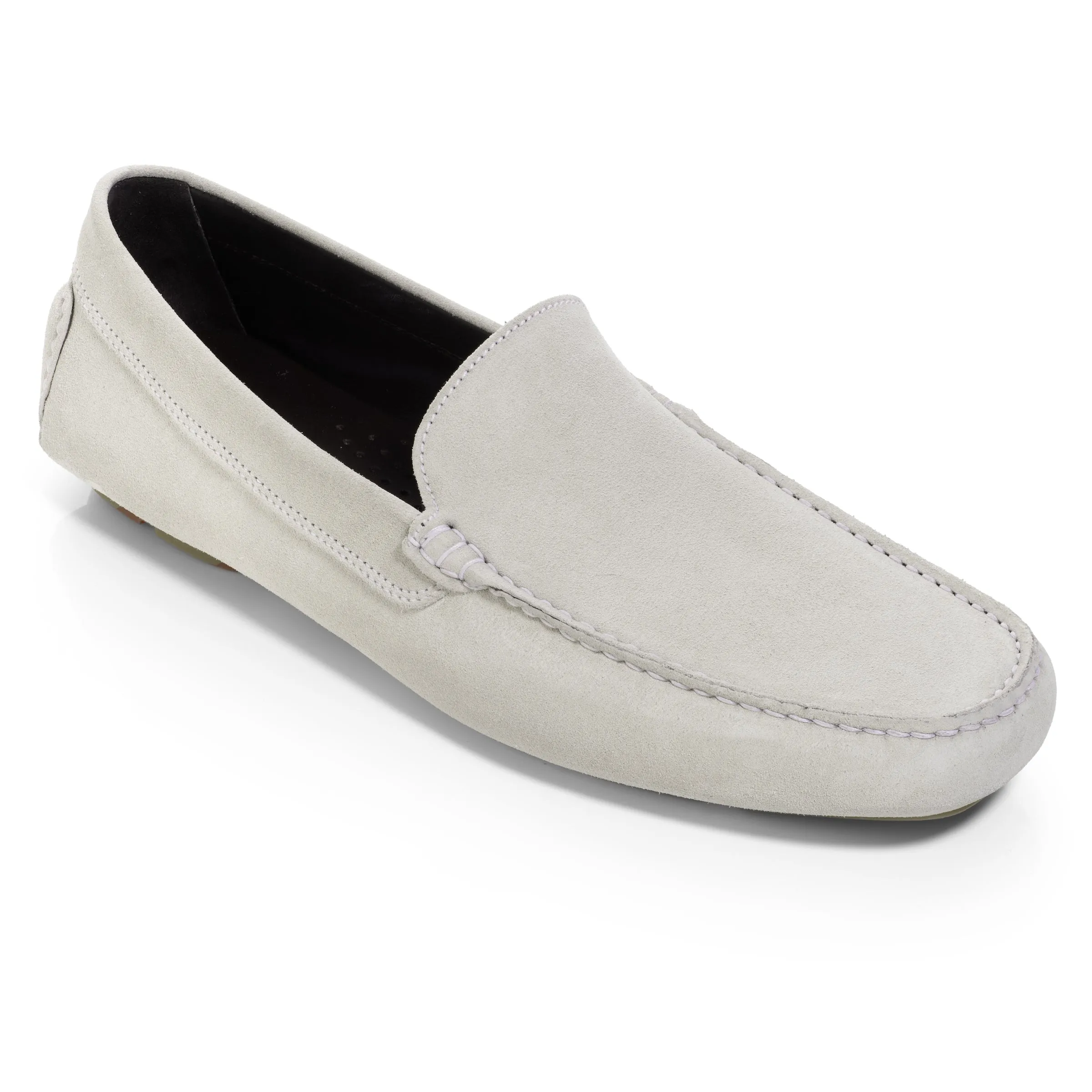 Harrison Pale Grey Suede Driving Shoe