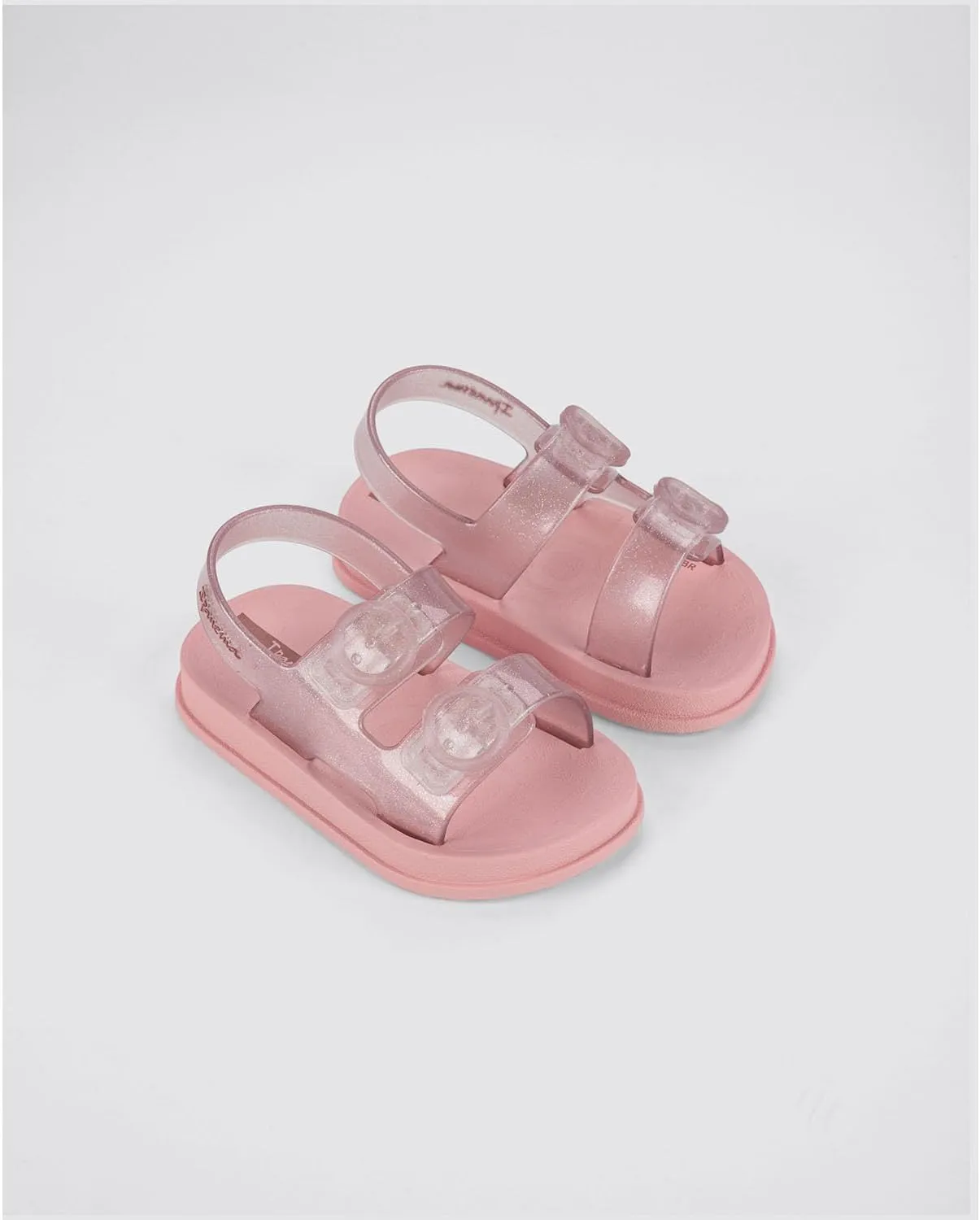 Ipanema Follow II Baby Sandals - Lightweight Open-Toe Toddler Sandals w/Back Strap, Double Buckle, Toddler Jelly Shoes, Soft, Flexible, Easy On/Off, Easy to Clean, Water Resistant