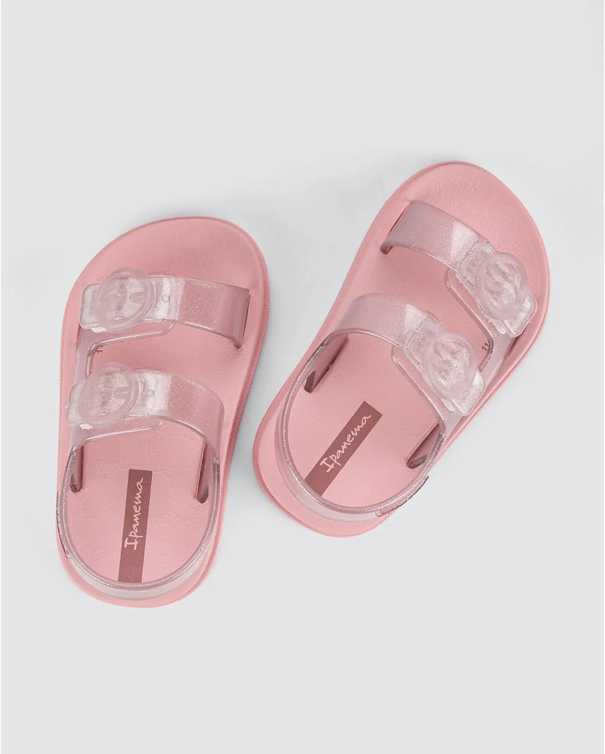 Ipanema Follow II Baby Sandals - Lightweight Open-Toe Toddler Sandals w/Back Strap, Double Buckle, Toddler Jelly Shoes, Soft, Flexible, Easy On/Off, Easy to Clean, Water Resistant