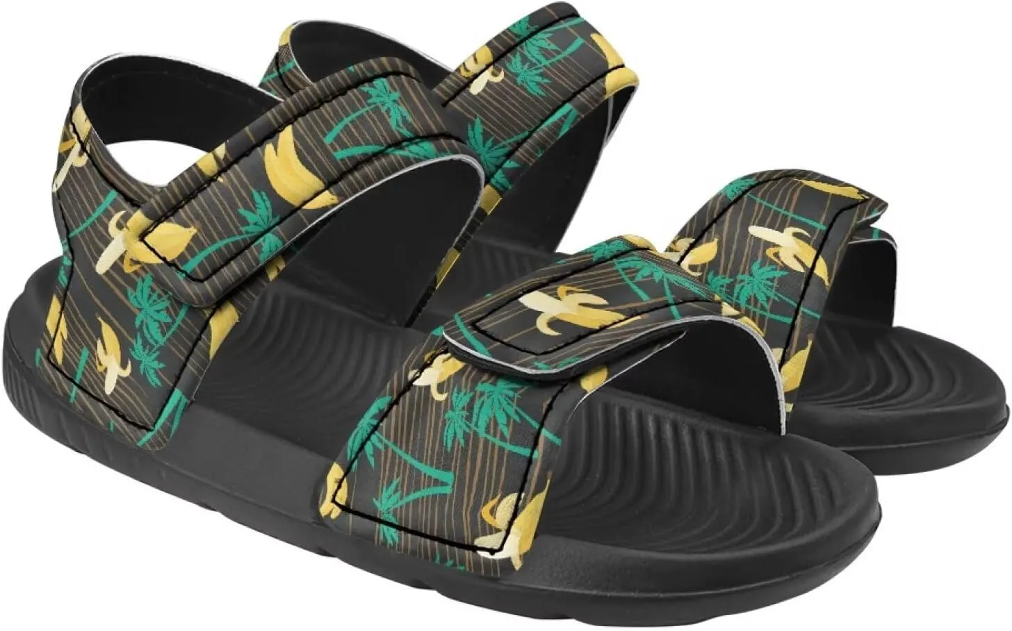 Kids' Easy-On Sandals for Boys - Hook and Loop, Open Toe, Non-slip, for, School, Parties, Weekend Wear