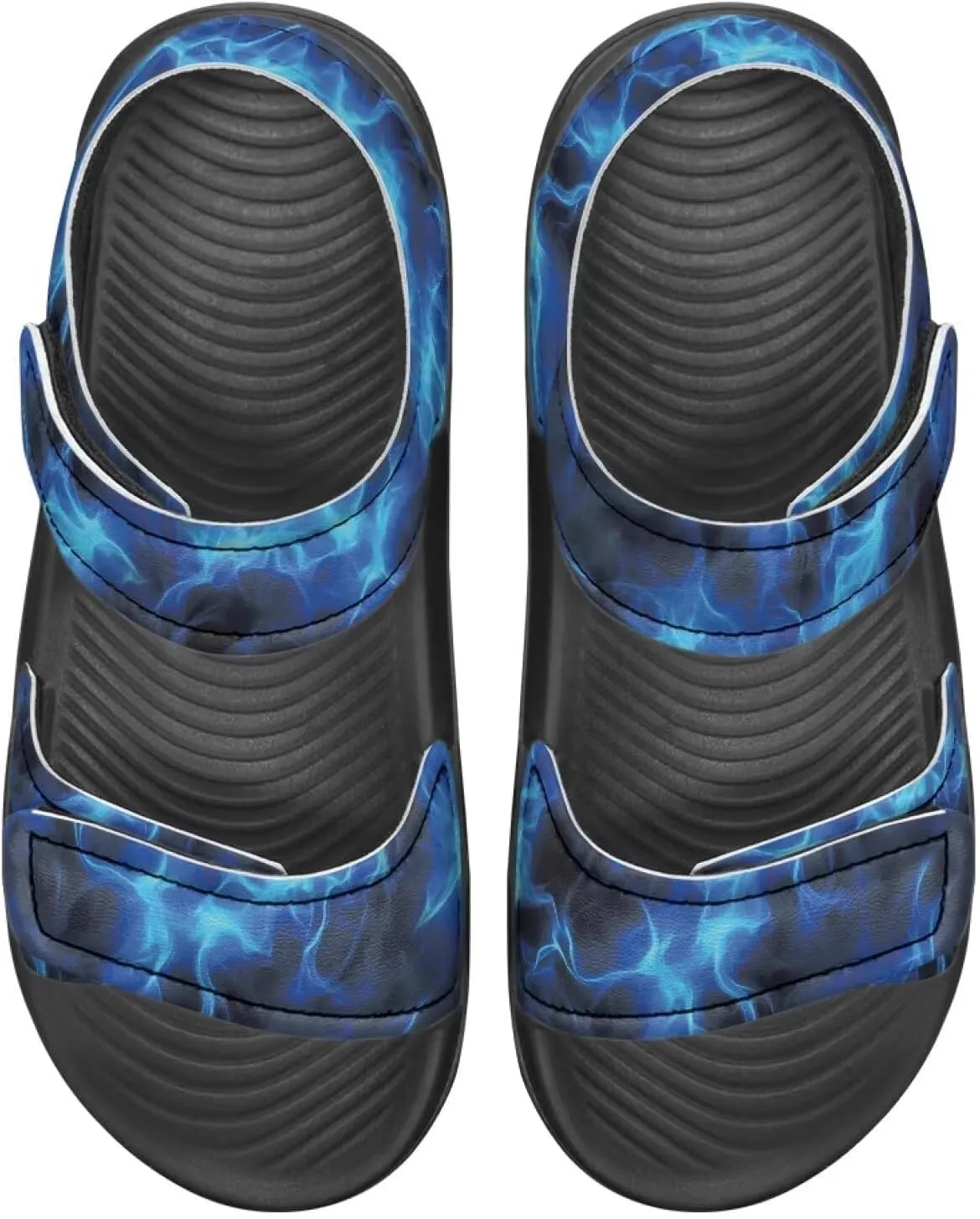 Kids' Easy-On Sandals for Boys - Hook and Loop, Open Toe, Non-slip, for, School, Parties, Weekend Wear