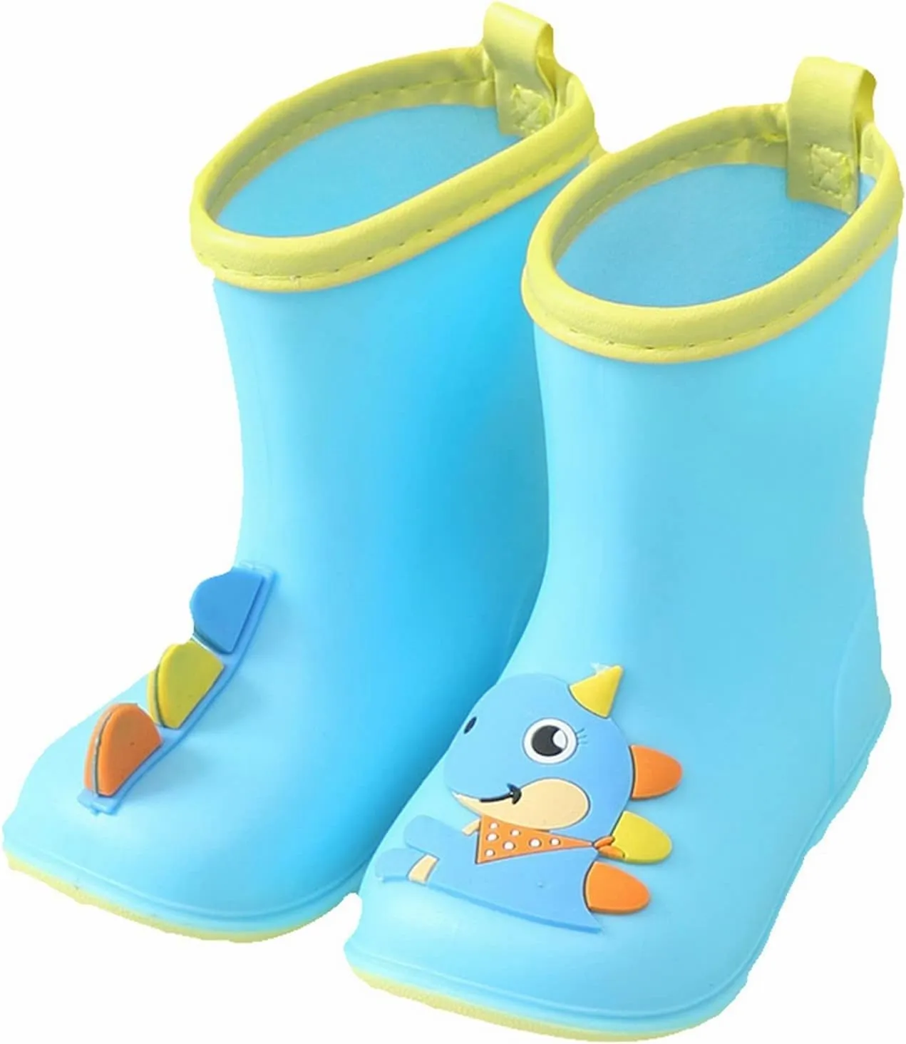 Kids Toddler Rain Boots for Girls Boys Dinosaur Cartoon Waterproof Rain Shoes Patterns Boot with Easy Baby Girl Boots