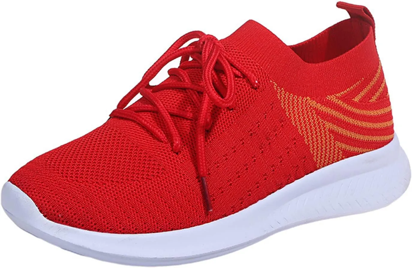 Ladmiple Running Shoes Womens Slip On Sneakers Arch Support Walking Tennis Shoes Non Slip Comfortable Workout Gym Shoes