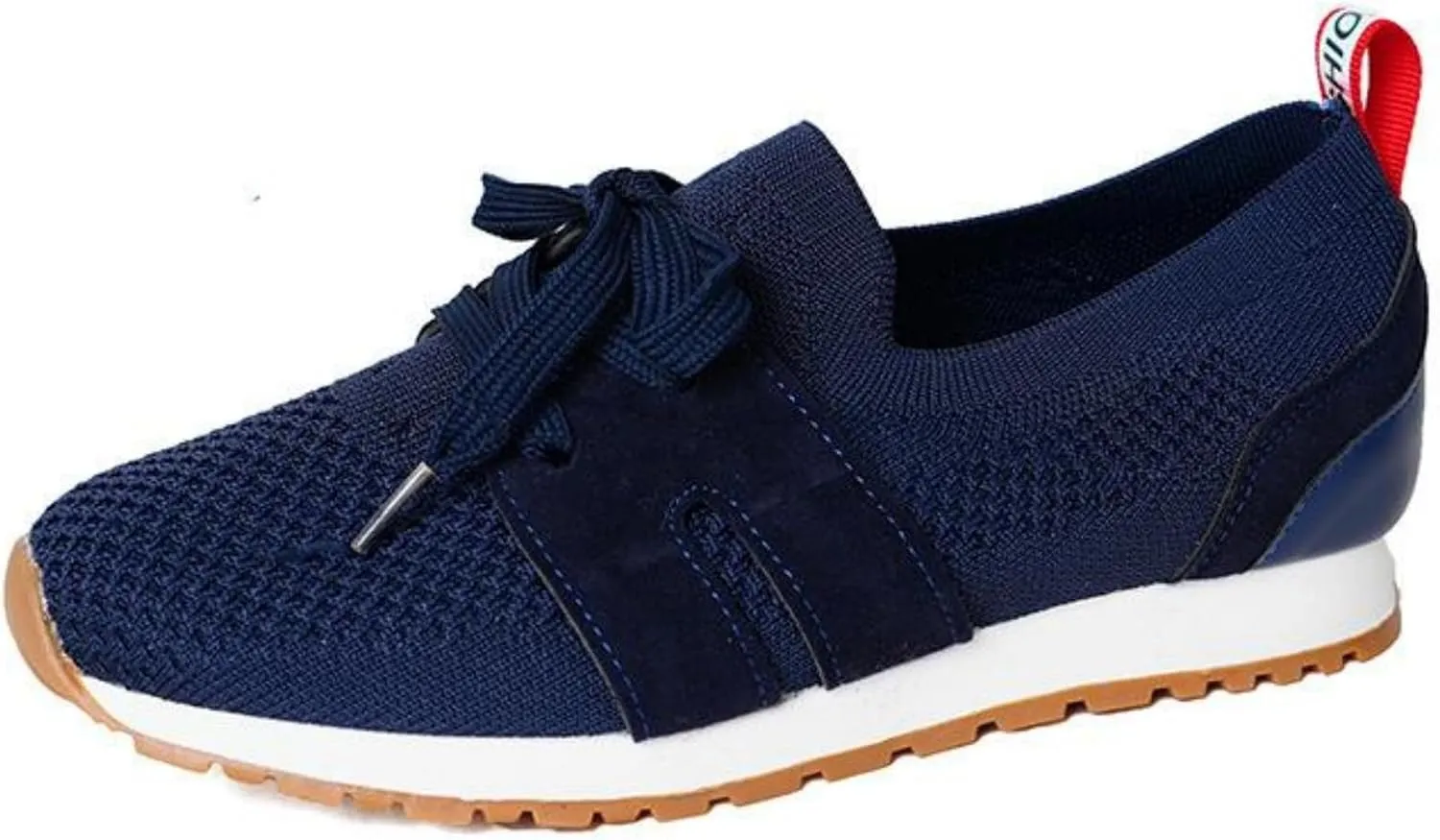Lausiuoe Slip On Sneakers Women Arch Support Walking Tennis Shoes Memory Foam Casual Sneakers Gym Comfortable Running Shoes