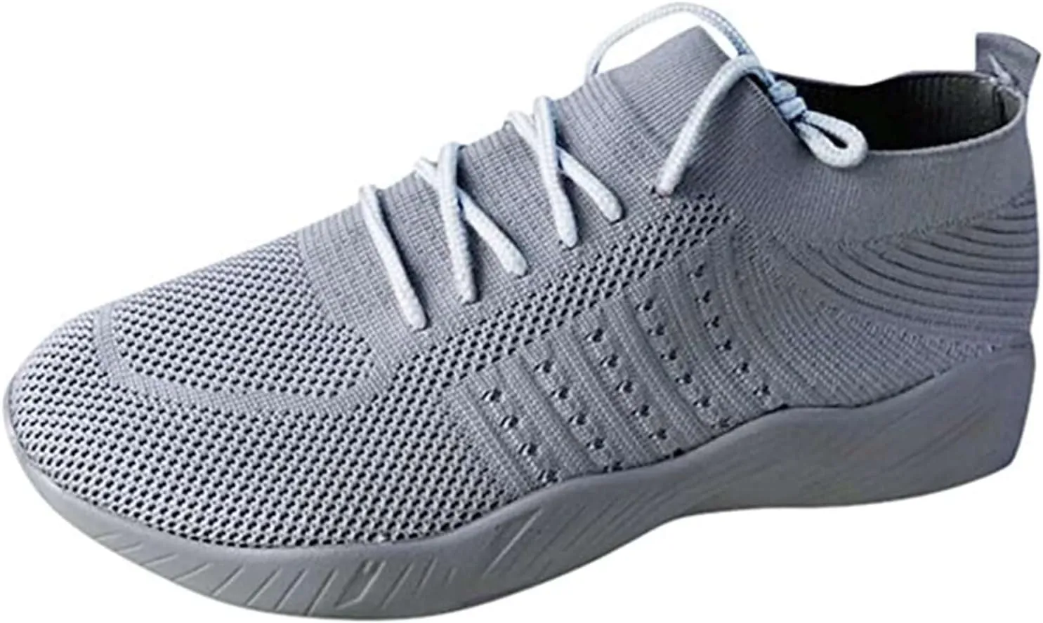 Lausiuoe Slip On Sneakers Women Wide Width Walking Tennis Shoes Running Casual Comfortable Mesh Athletic Gym Sock Shoes