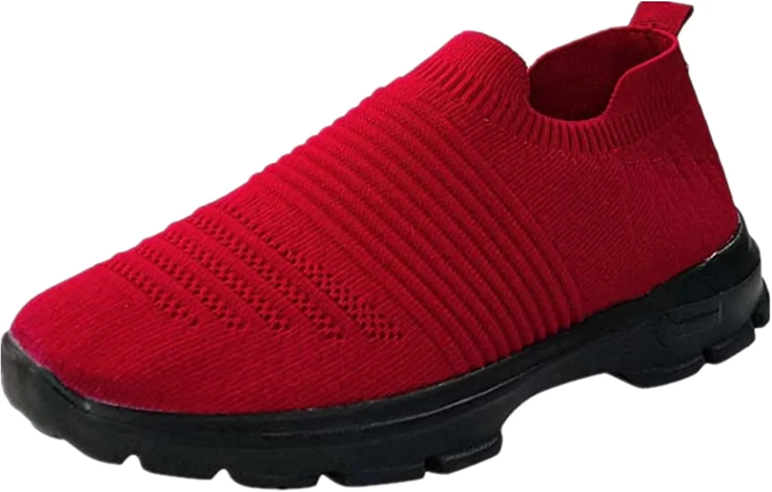 Lausiuoe Sneakers For Women Slip On Arch Support Sneakers Fashion Comfortable Non-Slip Gym Sports Running Walking Shoes