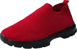 Lausiuoe Sneakers For Women Slip On Arch Support Sneakers Fashion Comfortable Non-Slip Gym Sports Running Walking Shoes