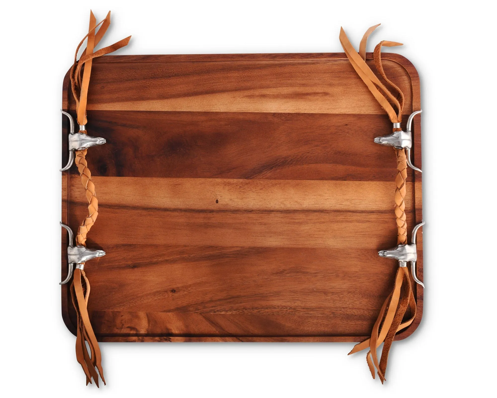 Long Horn Skull Breakfast Tray