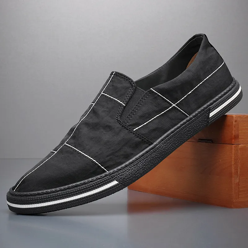 Mondrian Canvas Slip-Ons