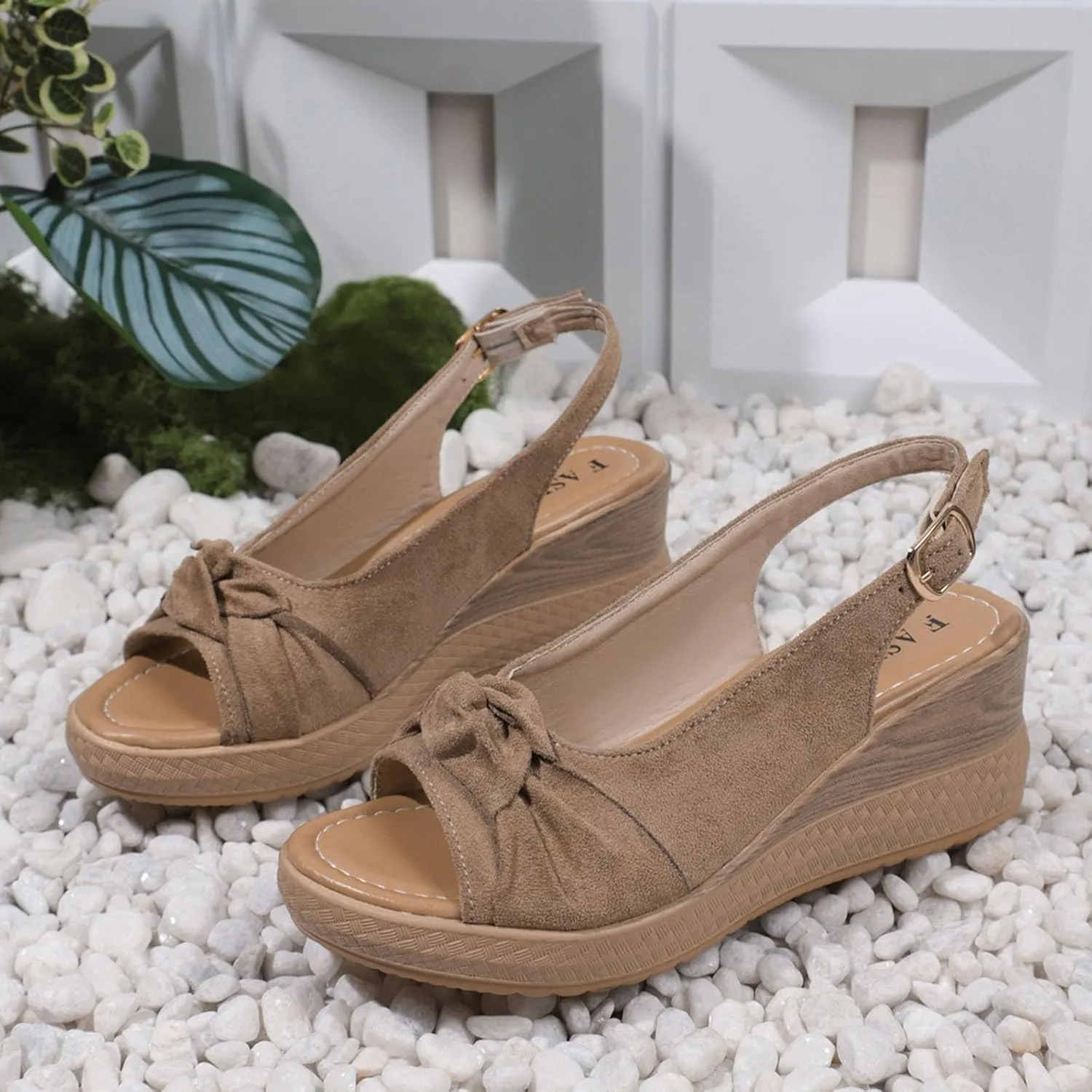 Orthopedic Sandals for Women,Casual Comfort Breathable Open Toe Mesh Thick Sole Backless Life Women Sandals Ankle Strap Platform Dressy Slip on Shoes for Vacation Party Wedding