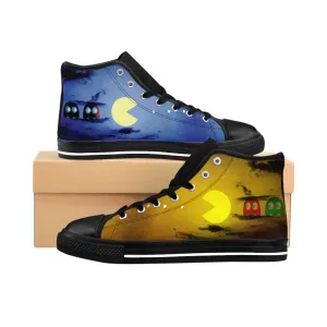 Pac-scape day/night - Pacman Shoes | Retro Gamer High top sneakers (Women's sizes)
