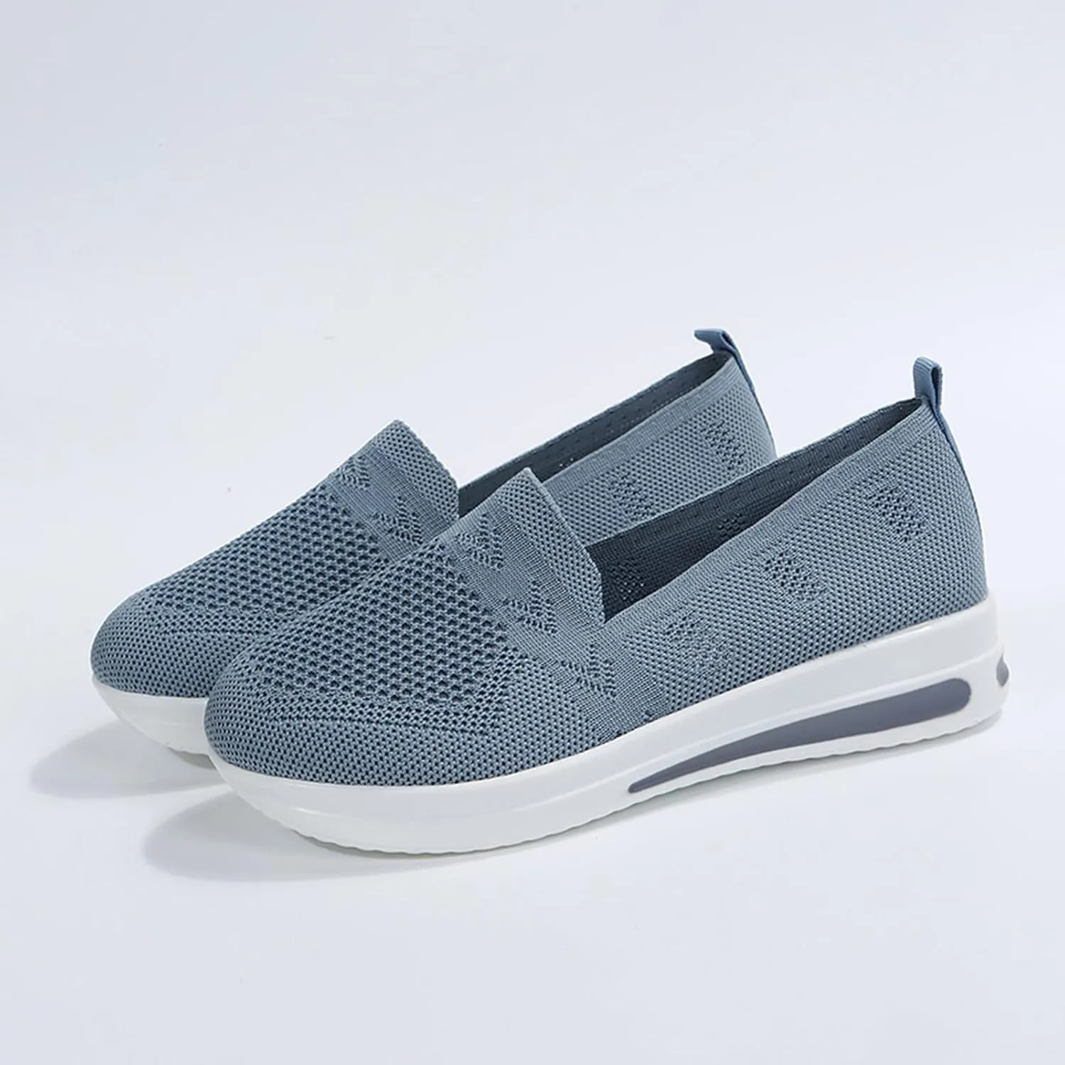 Quick Dry Casual Boat Shoes for Women Arch Support Air Cushioned Classic Comfort Flat Loafers Orthopedic Tennis Comfortable Lightweight Jogging Sneakers Padded Insole Slip on Tennis Footwears