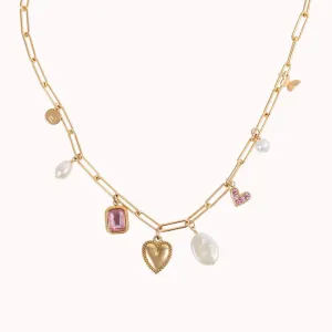 "Cross My Heart" Charm Necklace